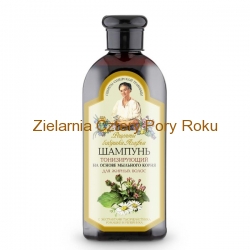Szampon tonizujący włosów przetłuszczających się, mydlnica lekarska Babcia Agafia 350ml